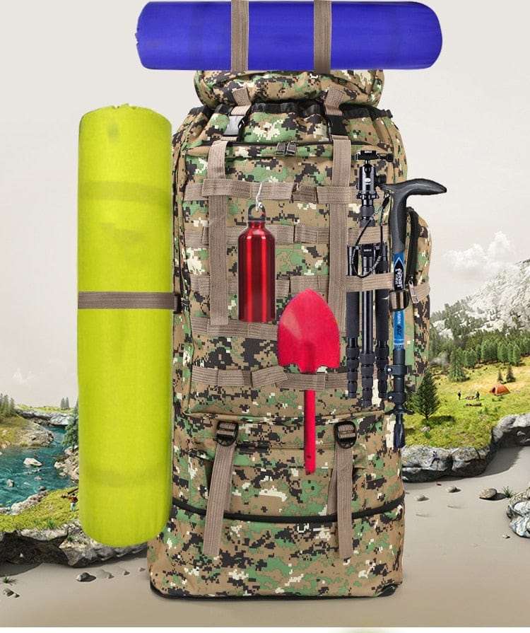 100L 75ltr Large Outdoor Tactical Backpack BackPacks