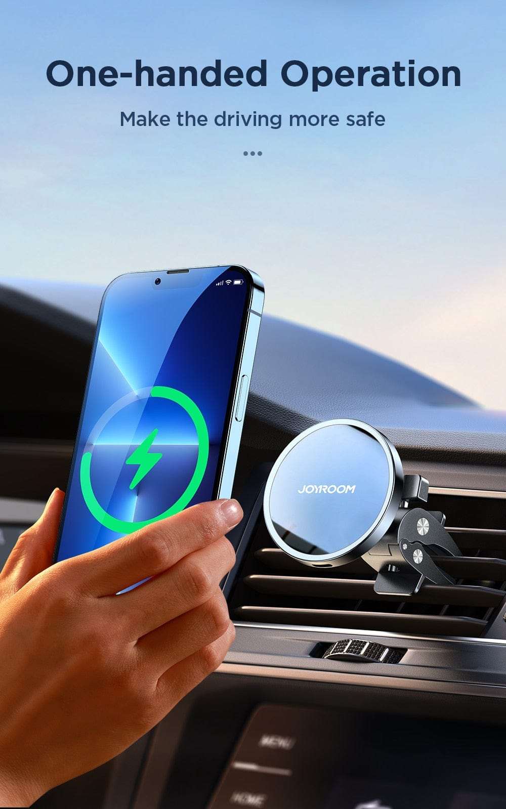 15W Magnetic Car Phone Holder Wireless Charger wifi & wireless
