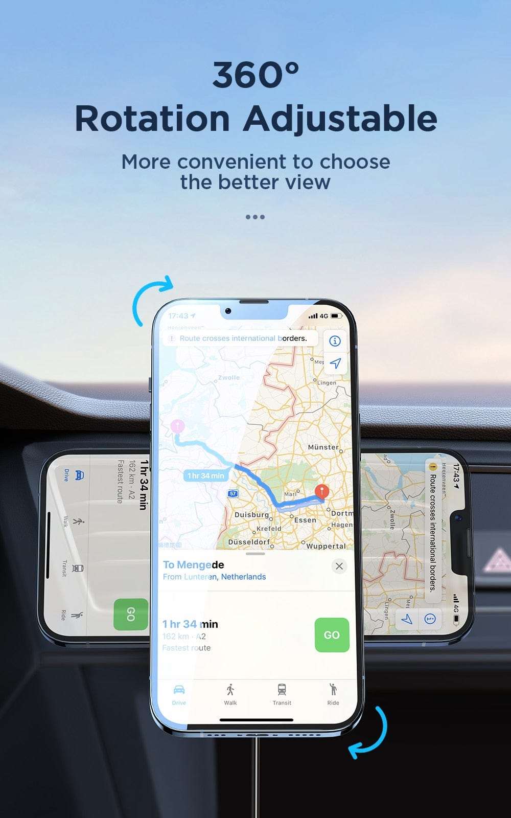 15W Magnetic Car Phone Holder Wireless Charger wifi & wireless
