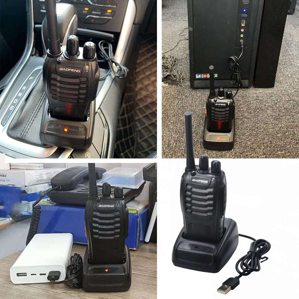 2 Peace set Walkie Talkie two way radio BF-88E Smart Technology