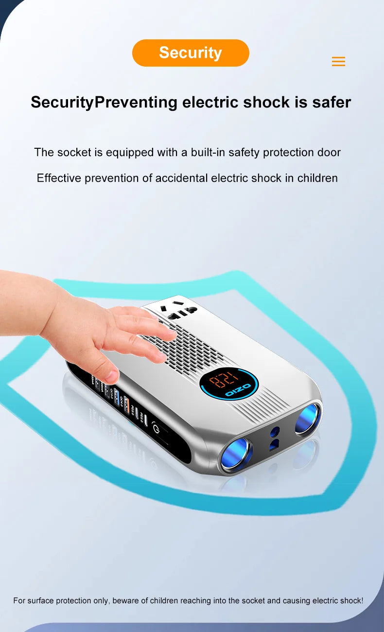 300W Car Power Inverter Adaptor Multifunctional 12/24V