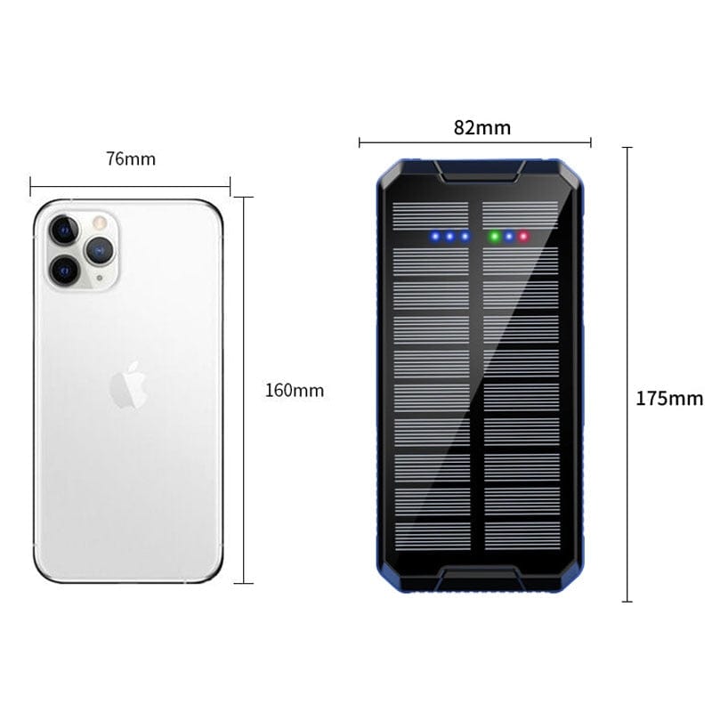50000mAh Solar Power Bank Wireless Charger Outdoor External Battery Poverbank Portable Charger for iPhone 16 Samsung Powerbank wifi & wireless