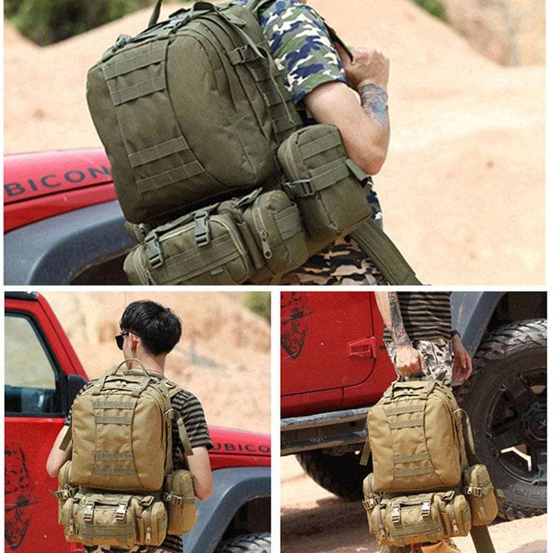 55L-70L Molle Tactical Backpack 4in1 BackPacks