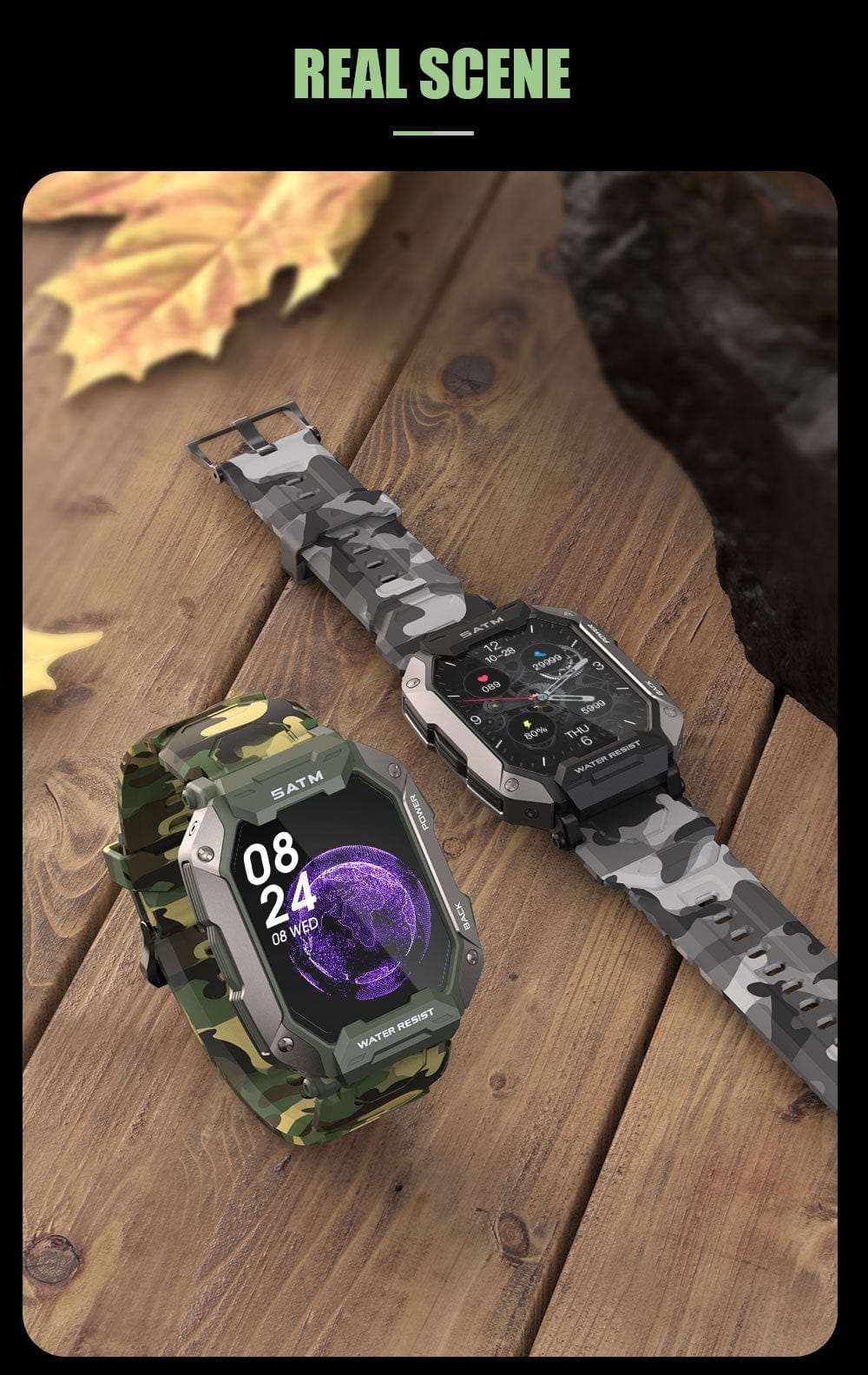 5ATM FC20 Ultra Smart Watch Carbon Watchs