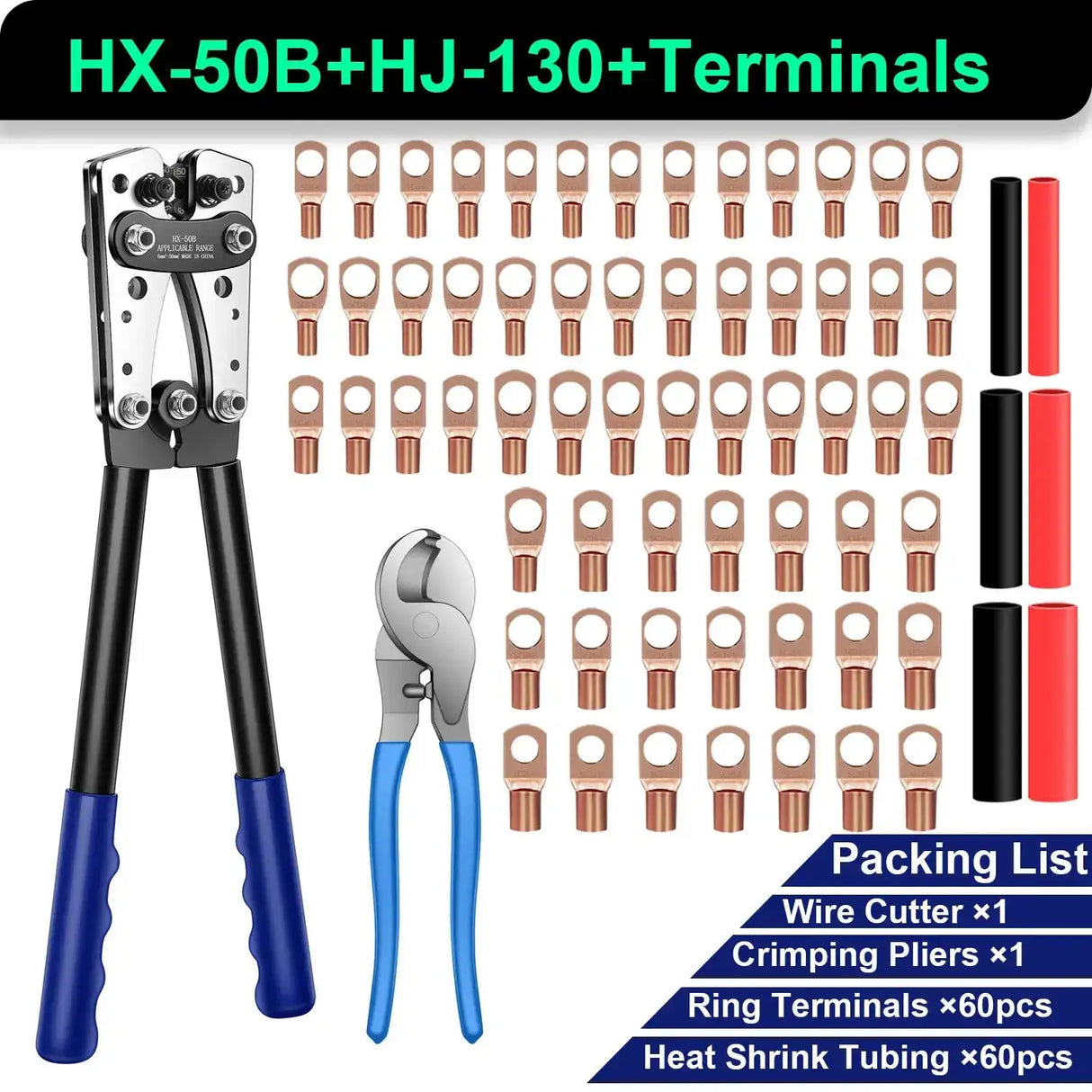 6-50mm Cable Lug Crimping Tool Terminal Crimper electrical supplys
