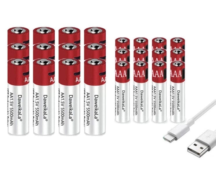 AA+AAA 5500mah Rechargeable Lithium Battery Rechargeable Batteries