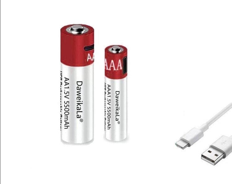 AA+AAA 5500mah Rechargeable Lithium Battery Rechargeable Batteries