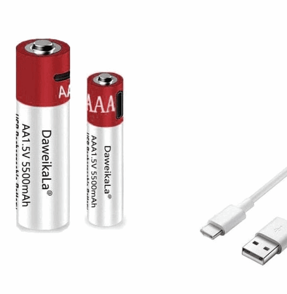 AA+AAA 5500mah Rechargeable Lithium Battery Rechargeable Batteries