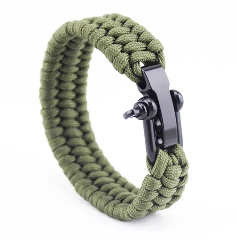 Adjustable Paracord Survival Wristband 23cm army surplus