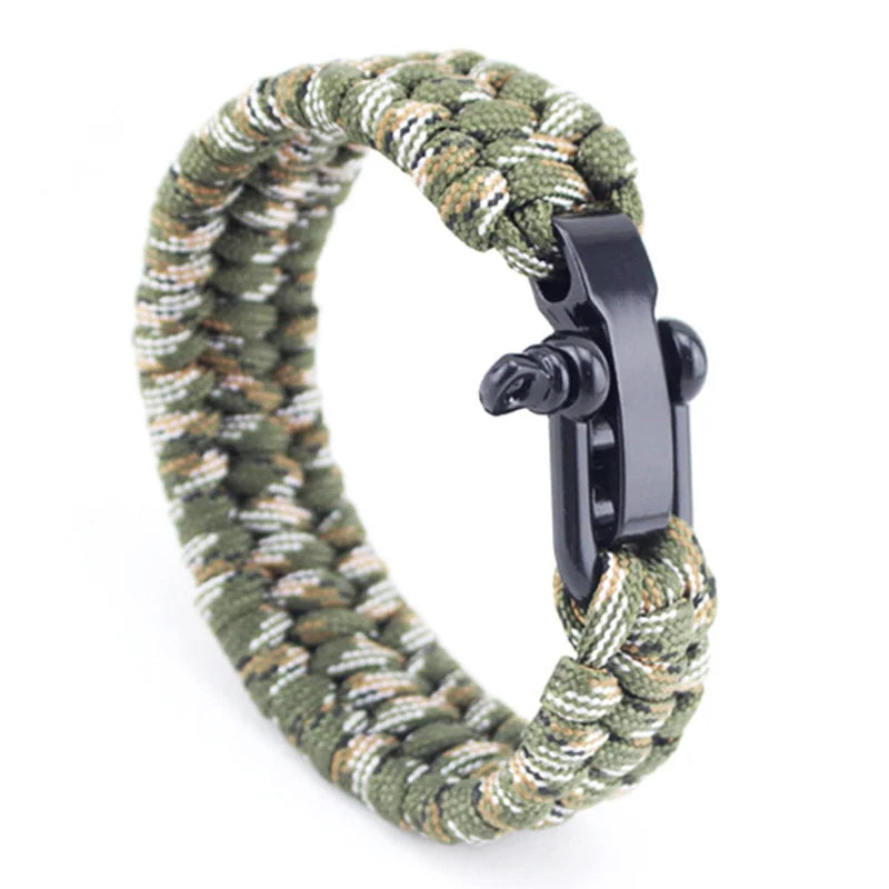Adjustable Paracord Survival Wristband 23cm army surplus