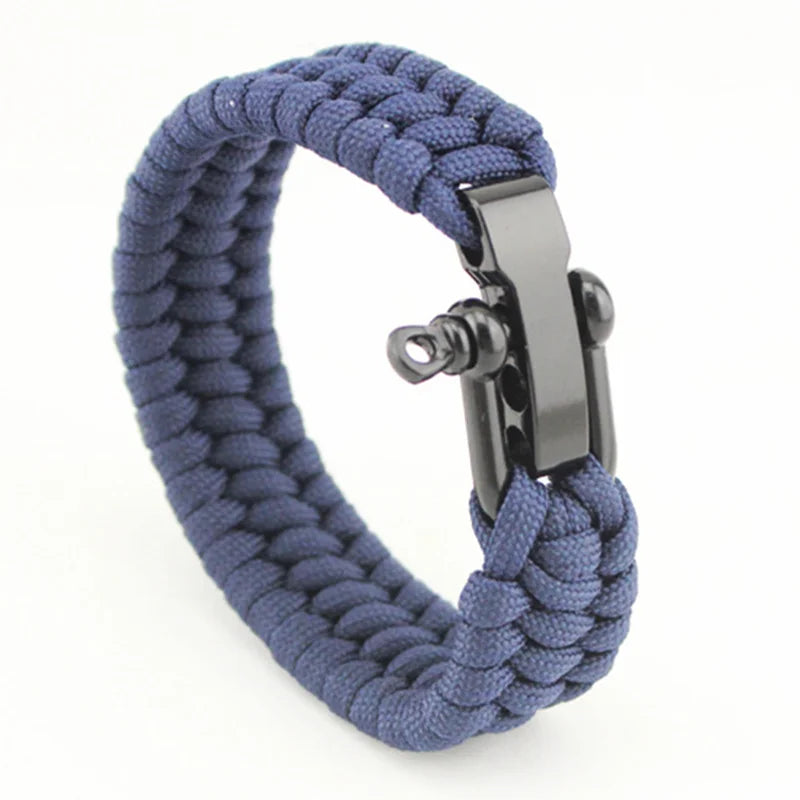 Adjustable Paracord Survival Wristband 23cm army surplus