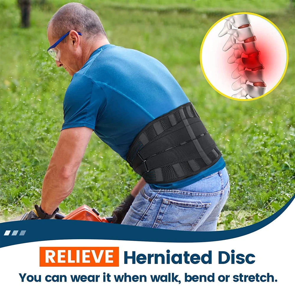 Back Brace for Lower Back Pain Lumbar Support Hi-Vis & Safety