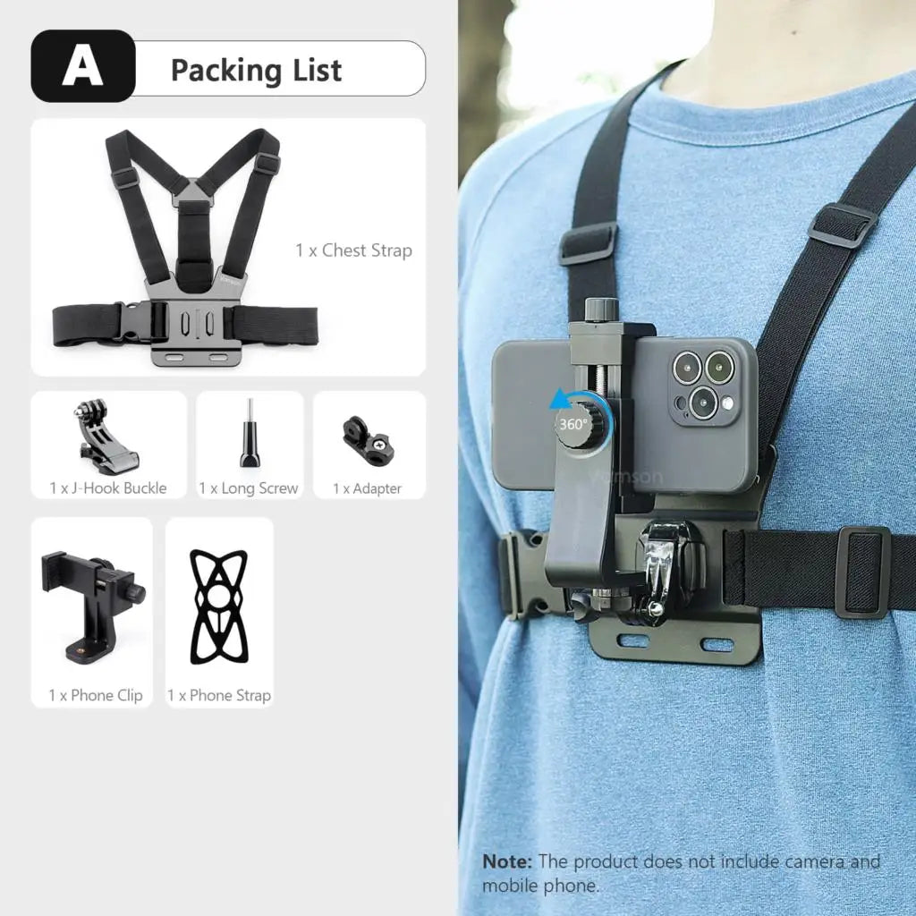 Body Harness Phone Mount Hands Free phone stuff