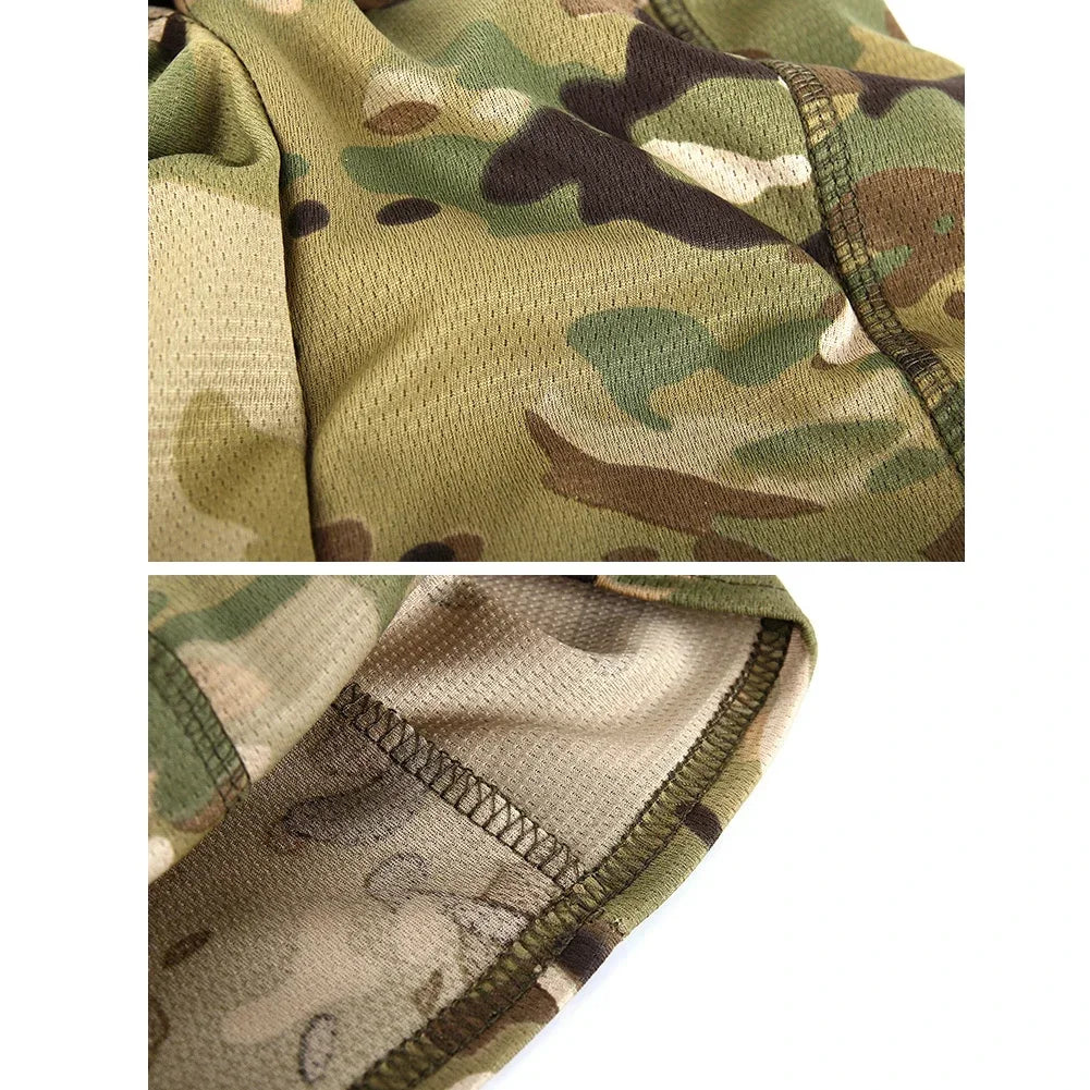 Camo Balaclava Full Face Cap Helmet Liner Neck Gaiter Outdoor Clothing
