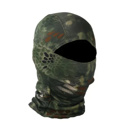 Camo Balaclava Full Face Cap Helmet Liner Neck Gaiter Outdoor Clothing