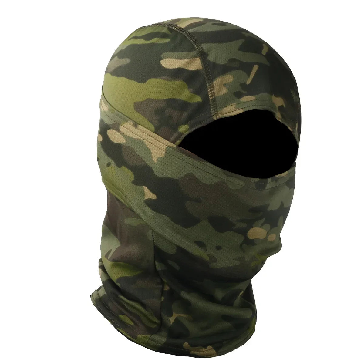 Camo Balaclava Full Face Cap Helmet Liner Neck Gaiter Outdoor Clothing