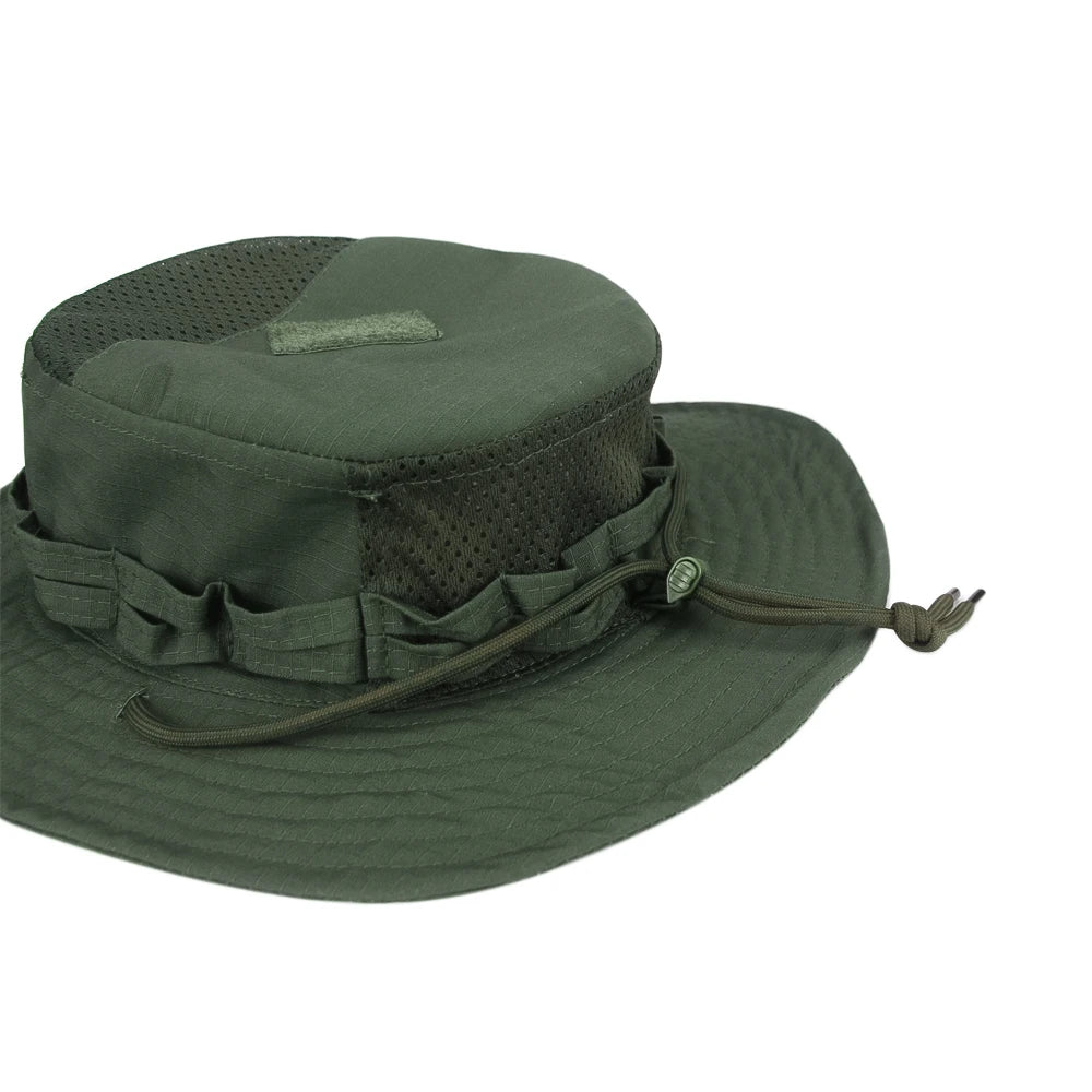 Camo Brimmed Breathable Bucket Hat tactical hats