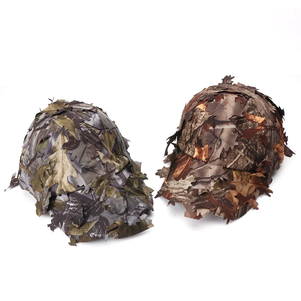 Camouflage Boonie Hats 3D Leaves Camo Tactical Ghillie Caps tactical hats