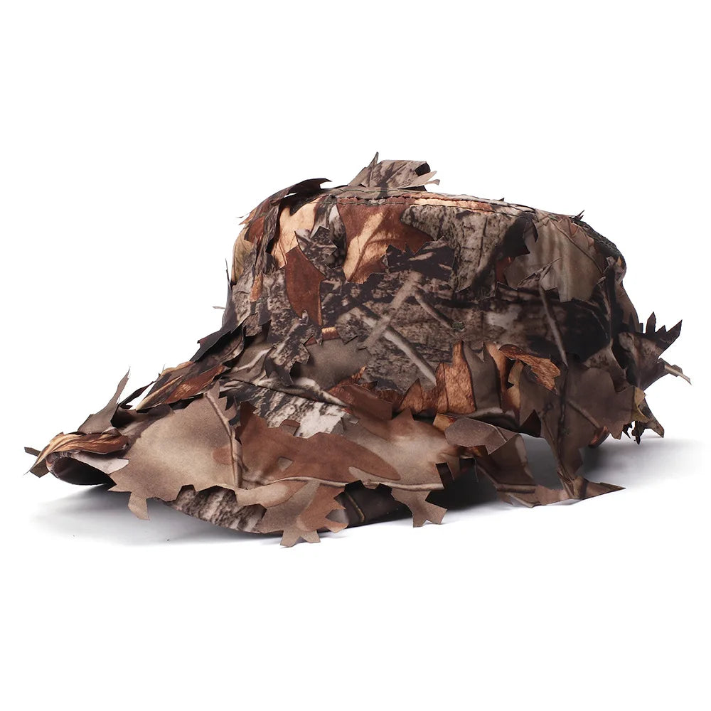 Camouflage Boonie Hats 3D Leaves Camo Tactical Ghillie Caps tactical hats