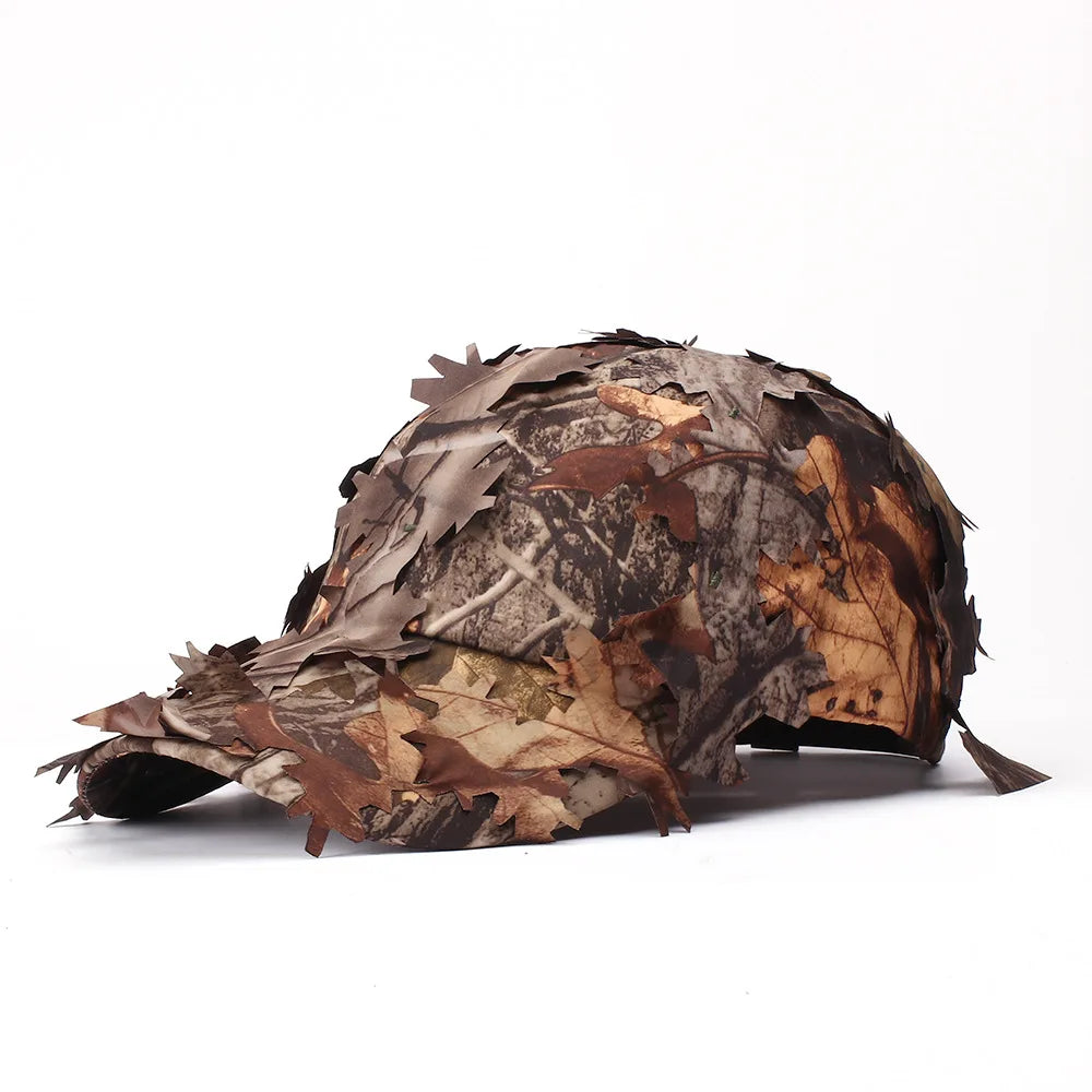 Camouflage Boonie Hats 3D Leaves Camo Tactical Ghillie Caps tactical hats
