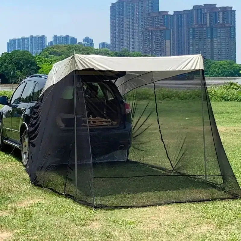 Camping Rear Tent, Mosquito Prevention and Sunshade, SUV Car 4x4 Camping Equipment