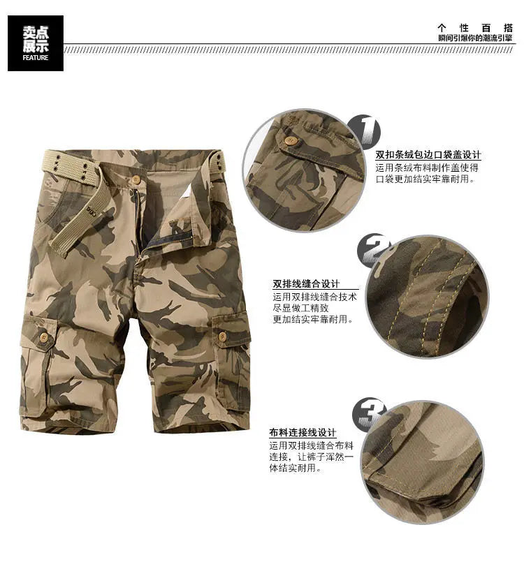 Cargo Shorts Military Big Sizes Street Fashion Casual Shorts Cargo Pants & Shorts