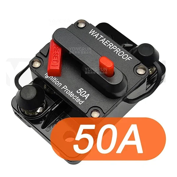 Circuit Breaker Fuse 20A to 300A Manual Reset Waterproof 12V 48V electrical supplys