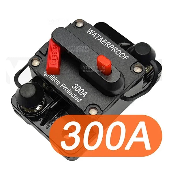 Circuit Breaker Fuse 20A to 300A Manual Reset Waterproof 12V 48V electrical supplys