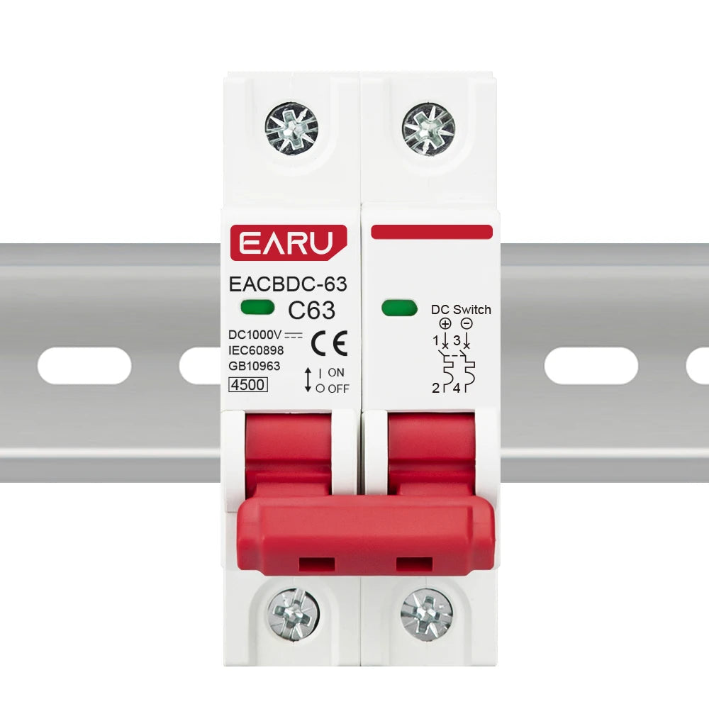 DC Solar Wind Mini Circuit Breaker Overload Protection 6A to 125A electrical supplys