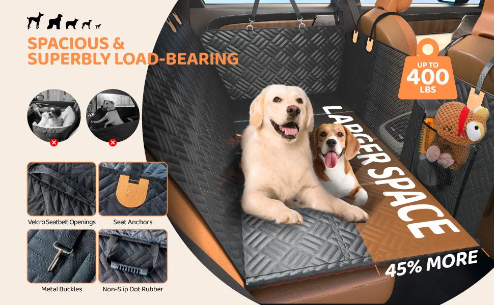 Dog Car 4x4 Travel Rear Seat Protector Dog Stuff