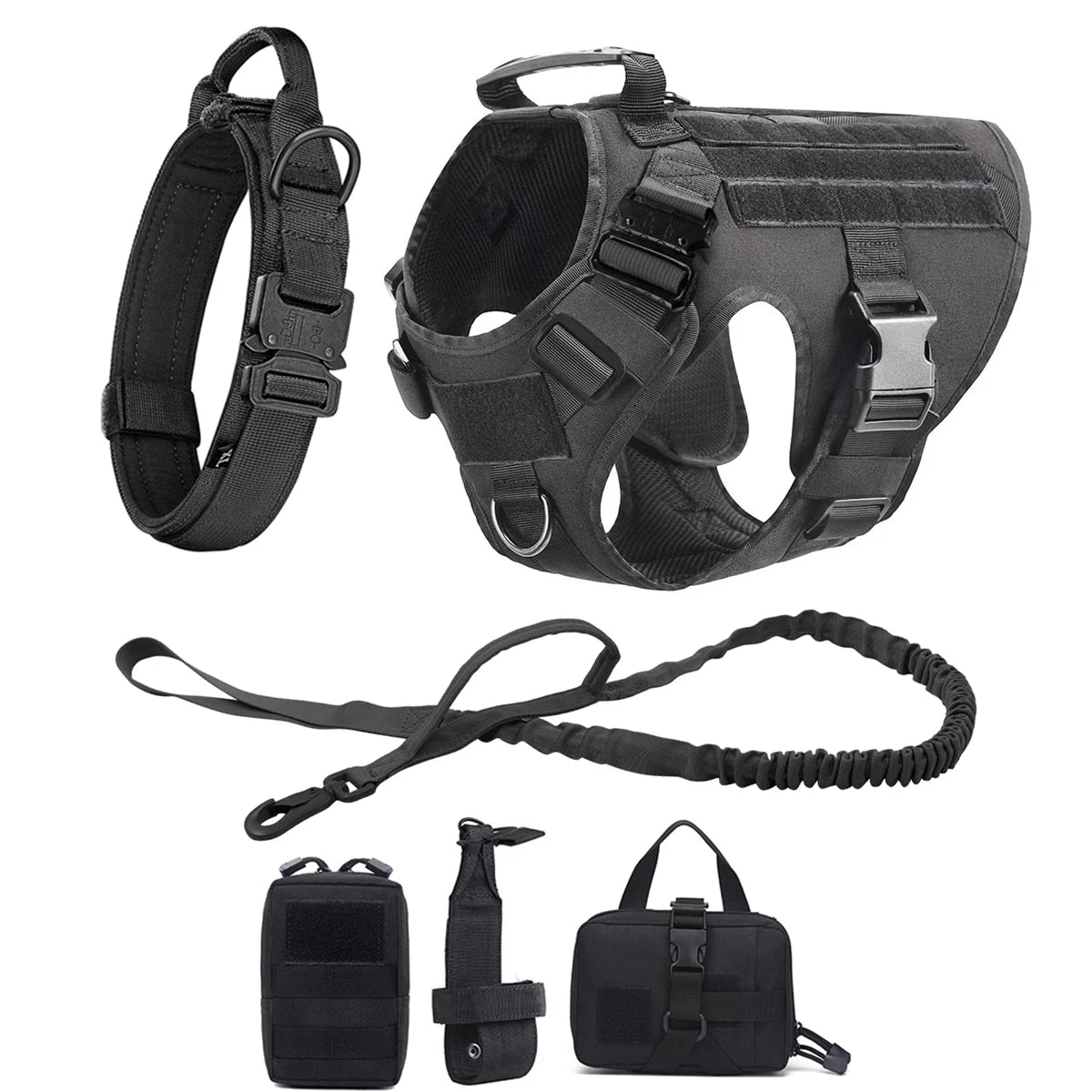 Dog Harness Collar Leash Bags No Pull Dog Stuff