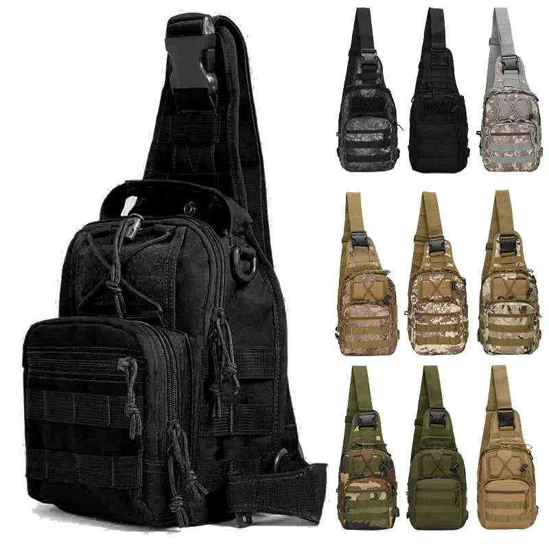 Expandable Molle Adventure Shoulder Sling Chest Pack Bag BackPacks