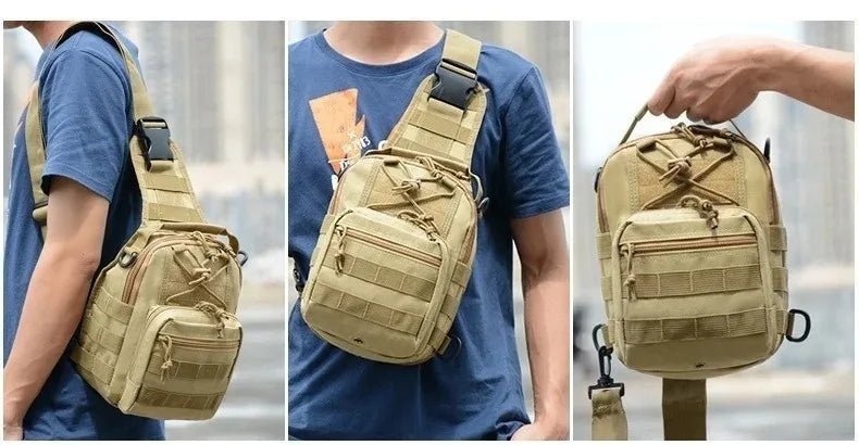 Expandable Molle Adventure Shoulder Sling Chest Pack Bag BackPacks