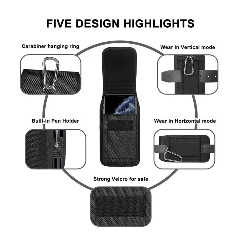 Expandable Phone Holster Belt Loops & Clip phone stuff