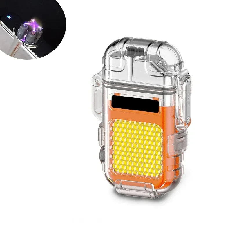 F37 Arc Plasma Waterproof Double Arc Lighter USB Rechargeable electrical supplys