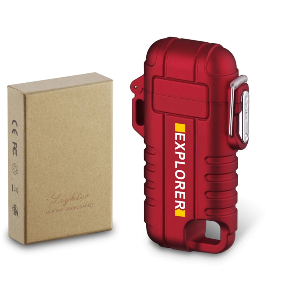 F37 Arc Plasma Waterproof Double Arc Lighter USB Rechargeable electrical supplys