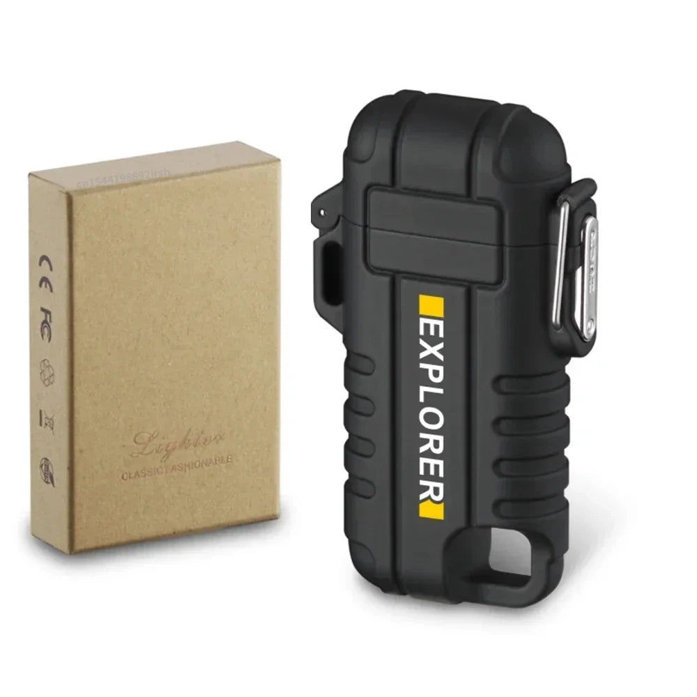 F37 Arc Plasma Waterproof Double Arc Lighter USB Rechargeable electrical supplys