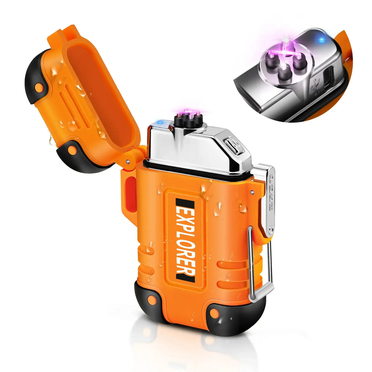 F37 Arc Plasma Waterproof Double Arc Lighter USB Rechargeable electrical supplys