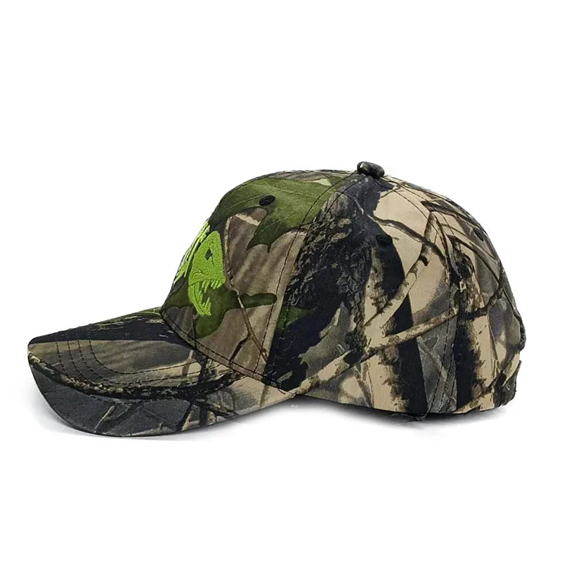 Fish Bone Camo Fishing Caps Cotton Jungle Hat Unisex caps