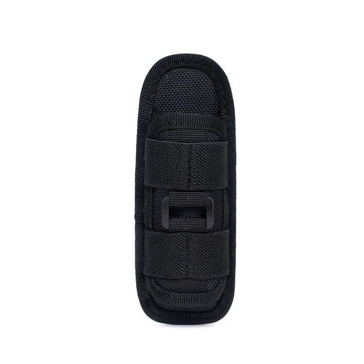 Flashlight Pouch 360 Degree Belt Clip Torch Holder Helmet & Pack Accessories