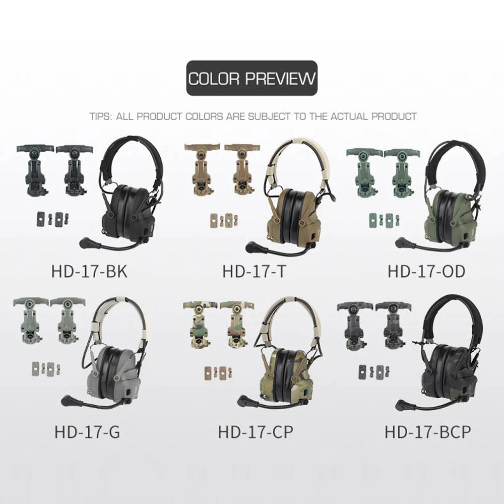 GEN 6 Noise Reduction Headset Helmet or Head Mounted 2 in 1 Survival