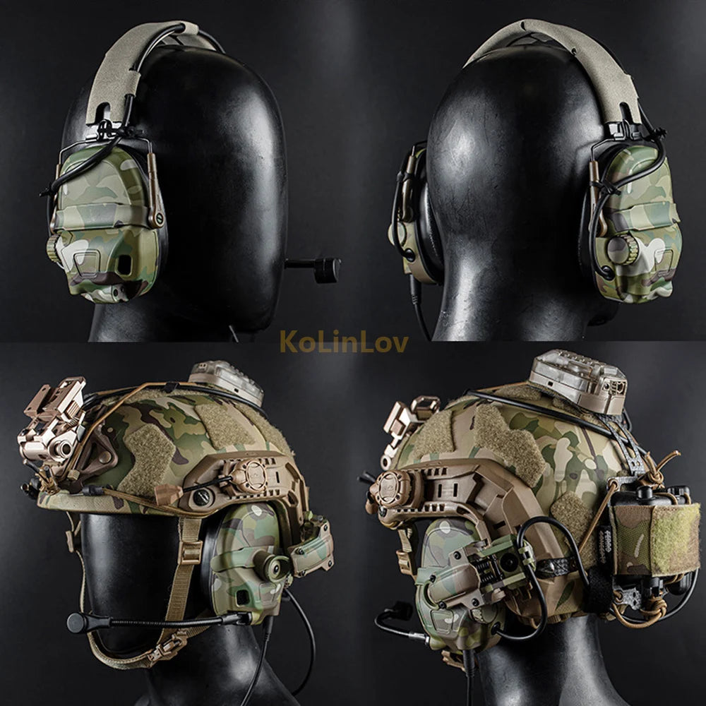 GEN 6 Noise Reduction Headset Helmet or Head Mounted 2 in 1 Survival
