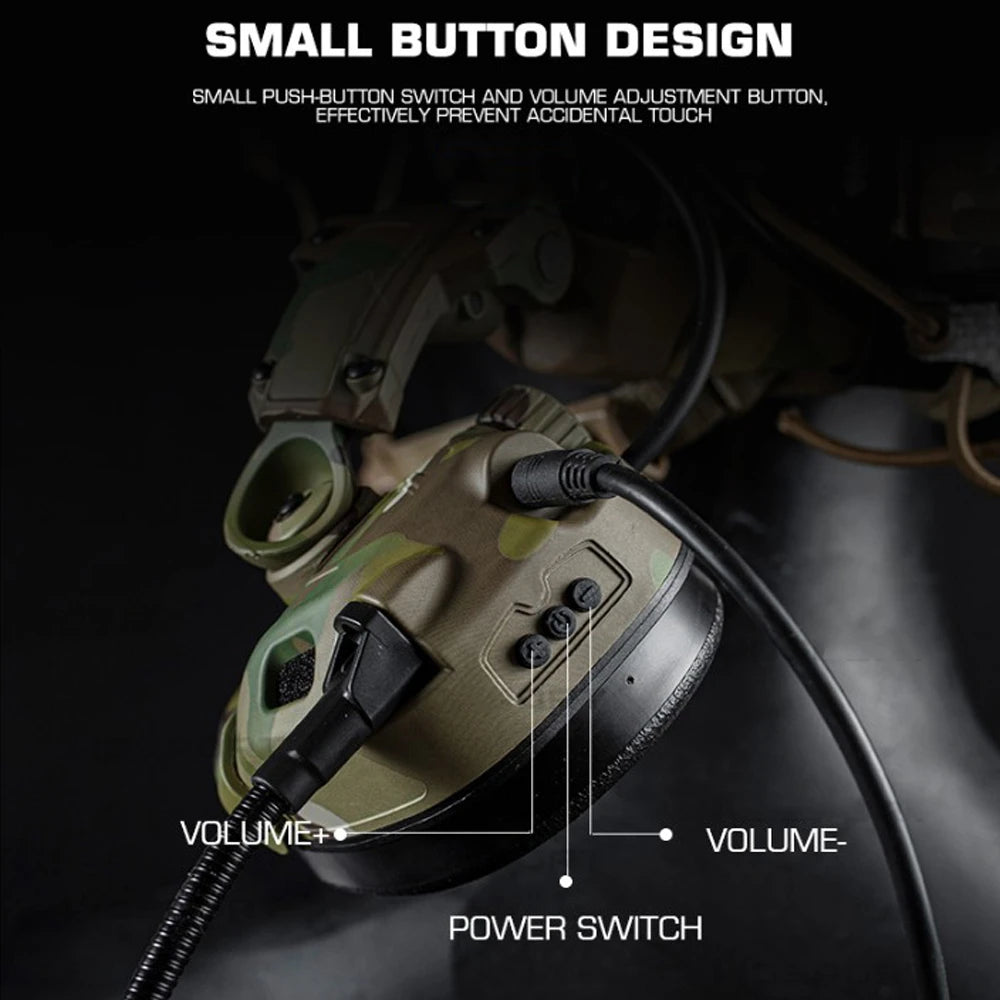 GEN 6 Noise Reduction Headset Helmet or Head Mounted 2 in 1 Survival