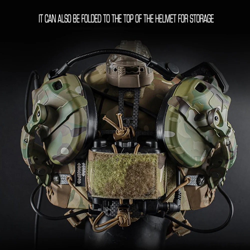 GEN 6 Noise Reduction Headset Helmet or Head Mounted 2 in 1 Survival