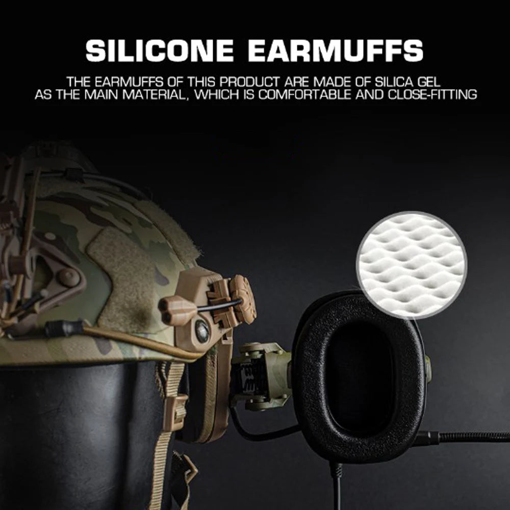 GEN 6 Noise Reduction Headset Helmet or Head Mounted 2 in 1 Survival