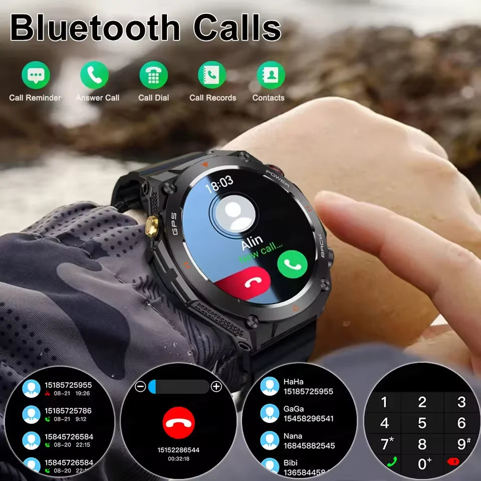 GPS Bluetooth GPS Smart Sports Watch 650mAh Battery Watchs
