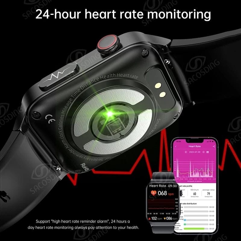 GPS Smartwatch: Remote Health Monitor Watchs