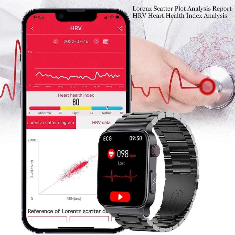 GPS Smartwatch: Remote Health Monitor Watchs