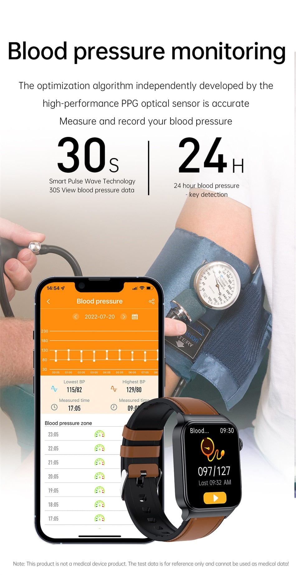 GPS Smartwatch: Remote Health Monitor Watchs