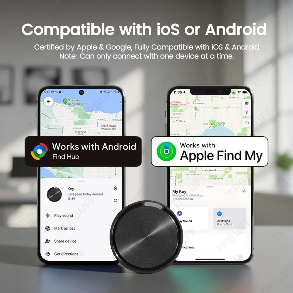 GPS Tracker Bluetooth Apple Android Compatible Security & Safety